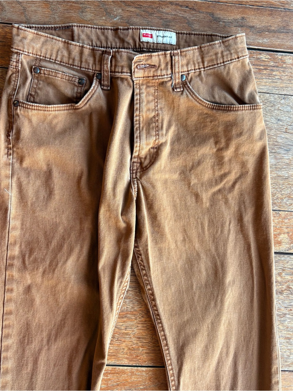 Wrangler Straight Fit Brown Pants Size 30/30 0615